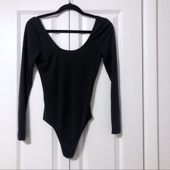 Dress Forum Tops - Black long sleeve bodysuit
